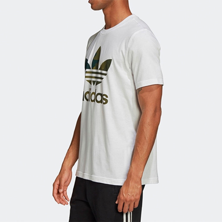 adidas originals Casual Sports Short Sleeve White FM3337