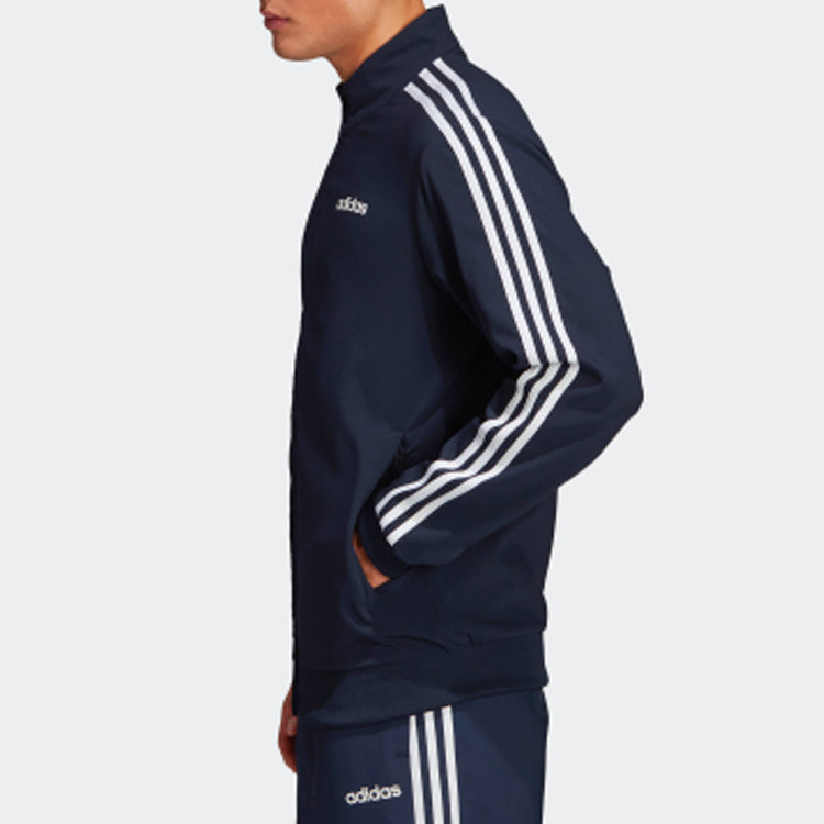 Men's adidas Sports Stylish Woven Navy Blue Jacket DU0458