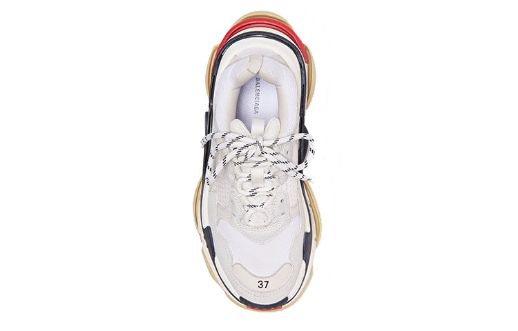 (WMNS) Balenciaga Triple S 'White Black Red' 2019 524037W09E19000