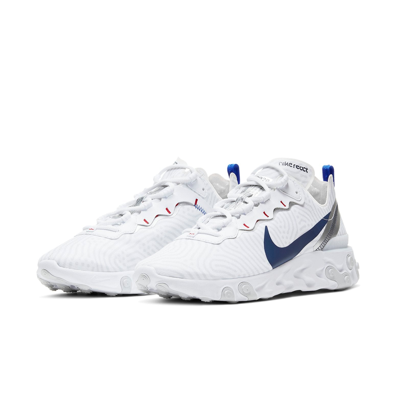 Nike React Element 55 Euro Tour 'White Blue' CW7576-100