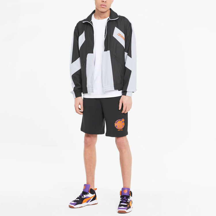 PUMA x The Hundreds Track Jacket 'Black White Orange' 596747-01