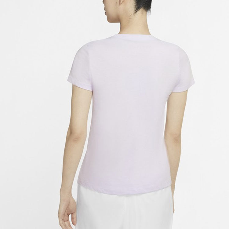 (WMNS) Nike Cartoon Logo Short Sleeve 'Purple' CW6758-571