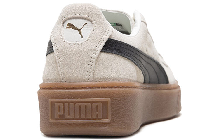 (WMNS) PUMA Suede Platform Core 'Whisper White Black' 363559-01