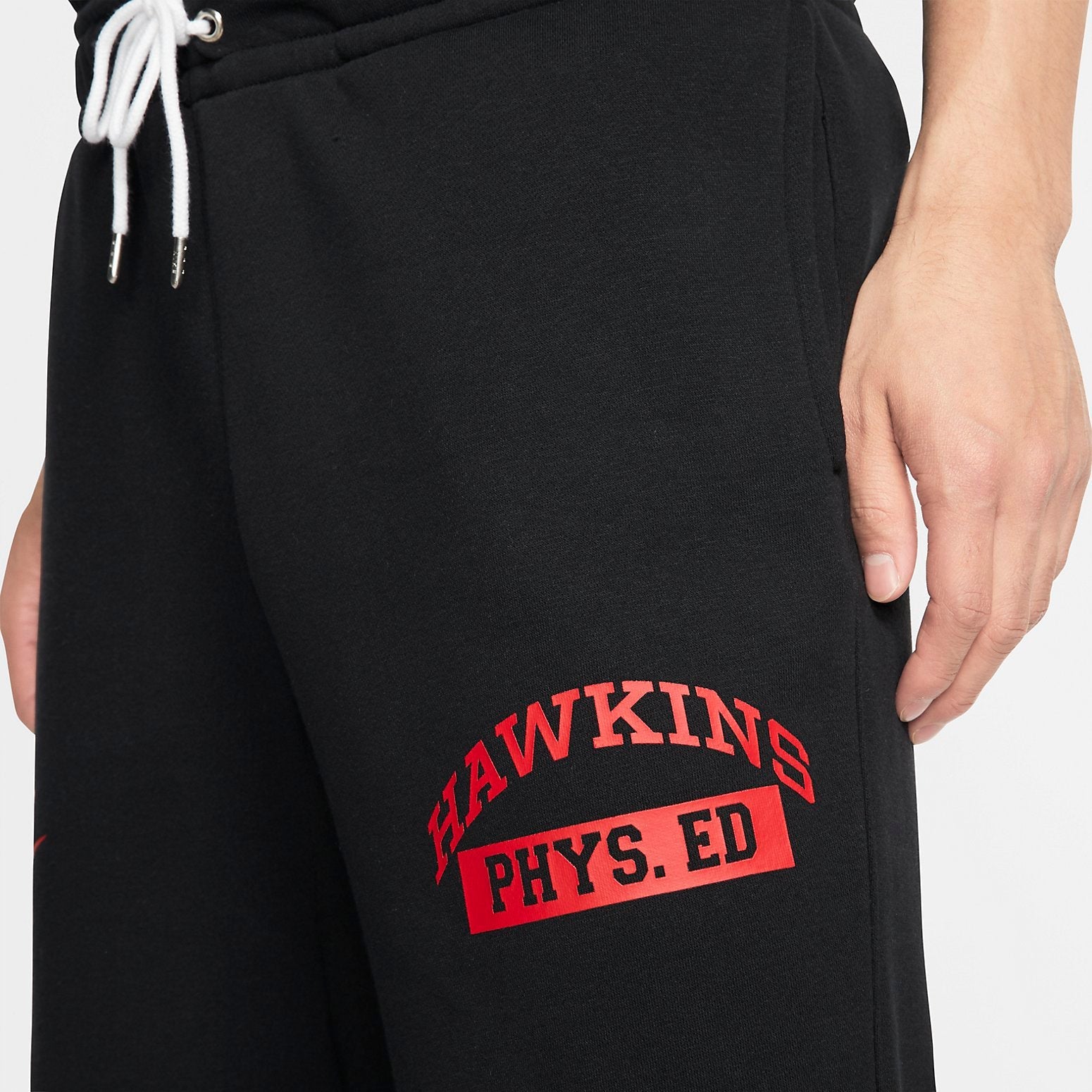 Nike X Stranger Things Sweat Pant 'Black Red' CQ3656-010