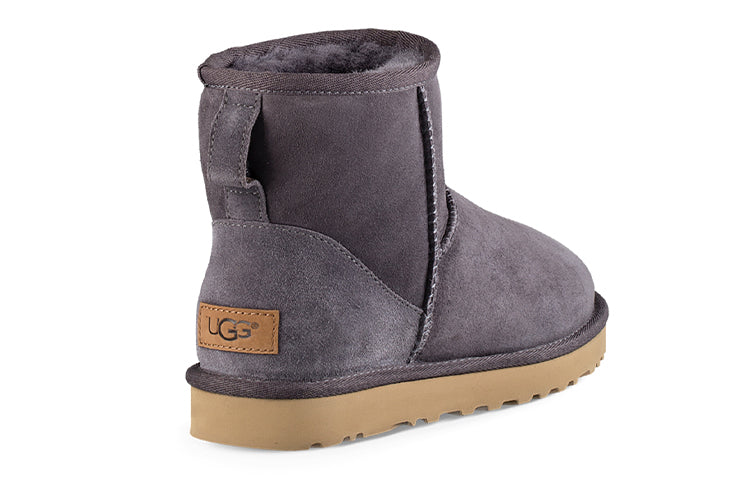 (WMNS) UGG Classic Mini II Short Boots 2.0 Fleece Lined Purple Gray 1016222-NHT