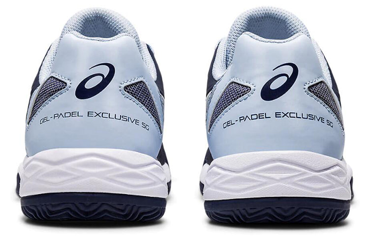 (WMNS) ASICS Gel-Padel Exclusive 5 SG Soft Ground 'Blue White' 1042A004-404