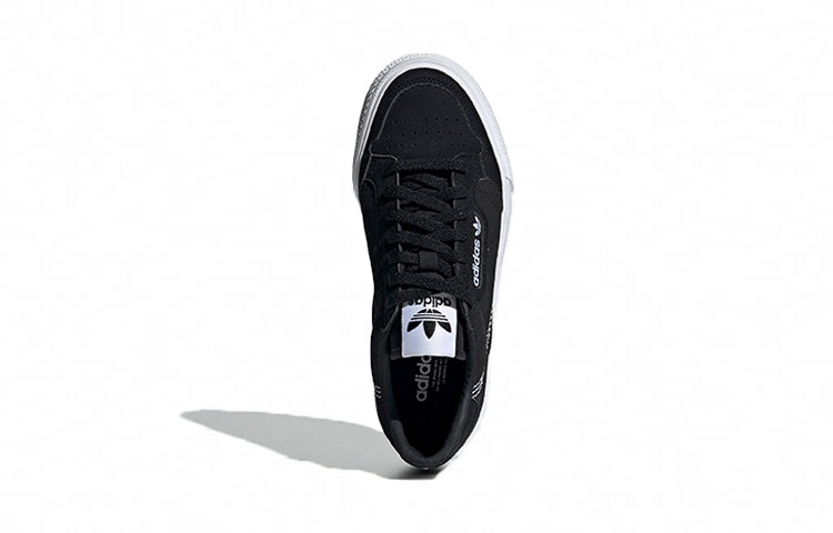 (GS) adidas Continental Vulc J 'Black White' EF9451