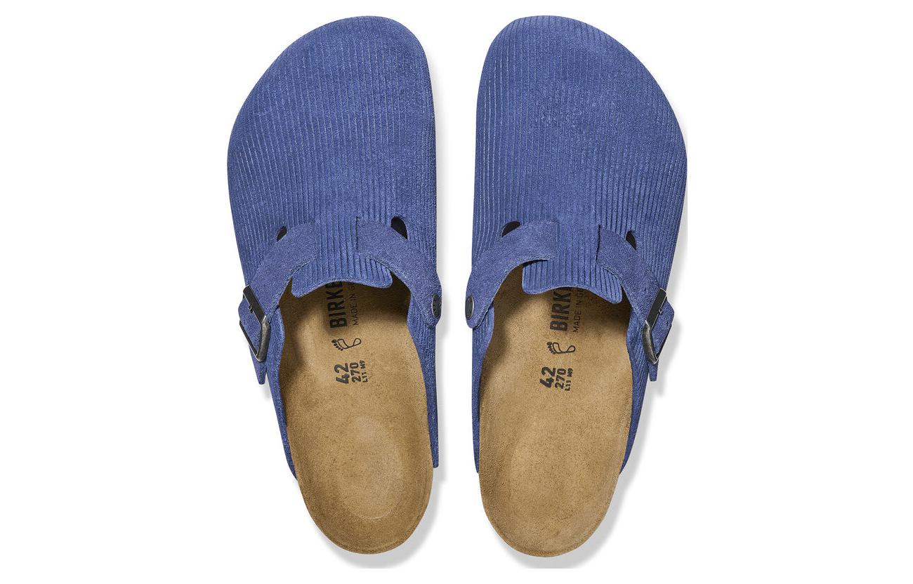 Birkenstock Boston Suede Embossed 'Indigo Blue' 1026203
