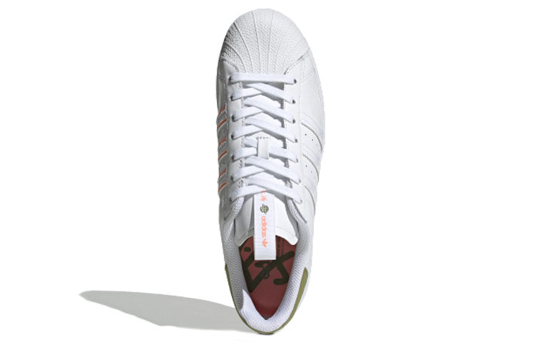 adidas originals Superstar 'White Green' FW2857