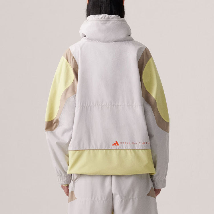 (WMNS) adidas By Stella McCartney Woven Track Top Asia Sizing 'White Yellow' IT7528