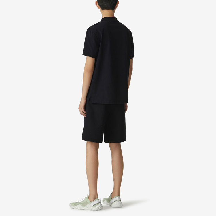 Men's KENZO XLogo Alphabet Short Sleeve Polo Shirt Black FA65PO0504SK-99
