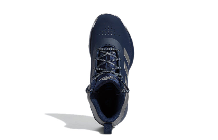 (GS) adidas Cross Em Up 5 Wide K 'Blue White Gray' FW8983