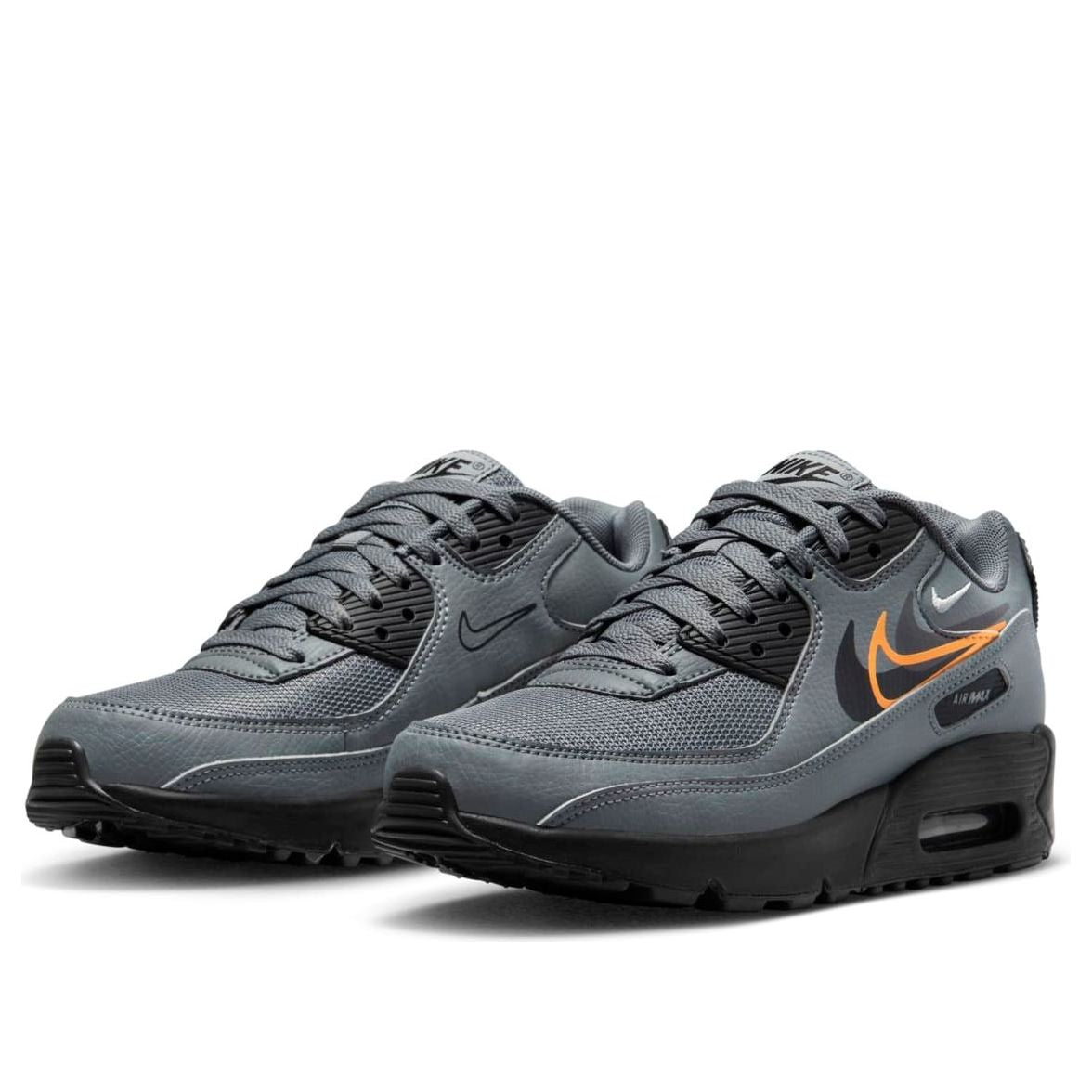 (GS) Nike Air Max 90 Next Nature 'Multi-Swoosh - Smoke Grey Mandarin' FN7785-001