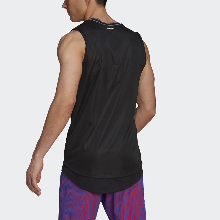 adidas T Sleeveless Pb Tennis Training Sports Vest Black GP7834