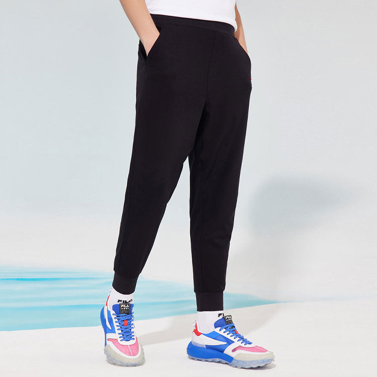 FILA Ventilate Knit Ankle Banded Causual Pant Male Black F11M128601F-BK