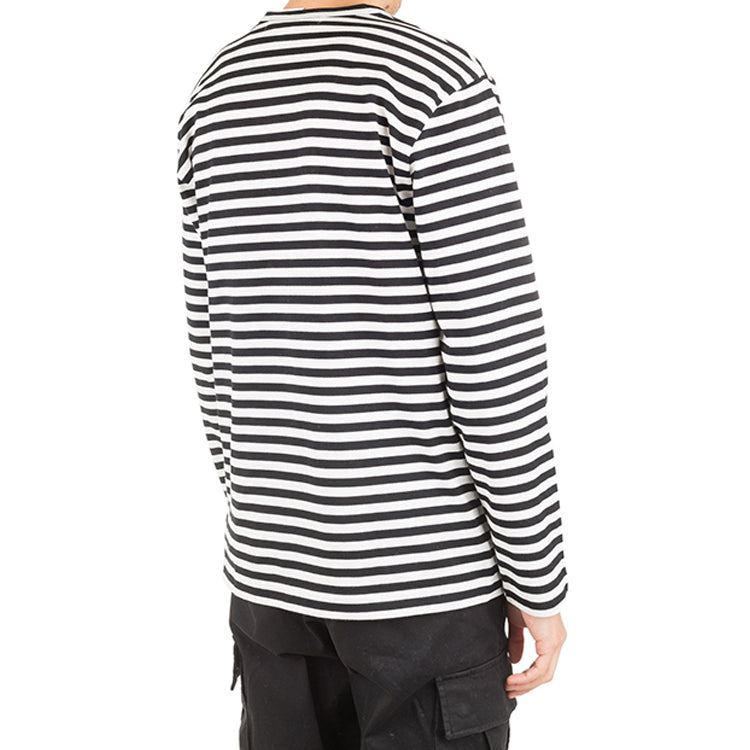 COMME des GARCONS PLAY Striped Long-Sleeve T-Shirt 'White' AZ-T164-051-1