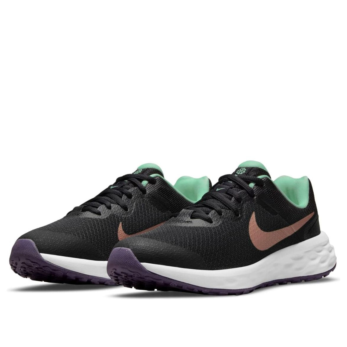 (GS) Nike Revolution 6 'Black Mint Foam' DD1096-005