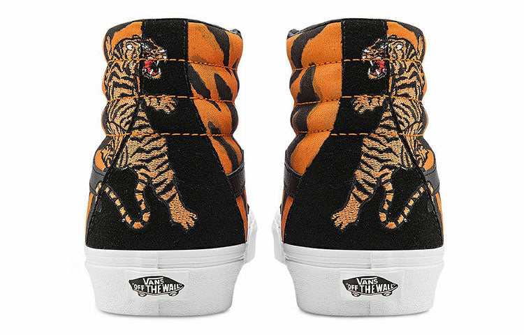 Vans Unisex SK8-Hi Reissue High-Top Sneakers Black/Orange VN0A2XSBORA