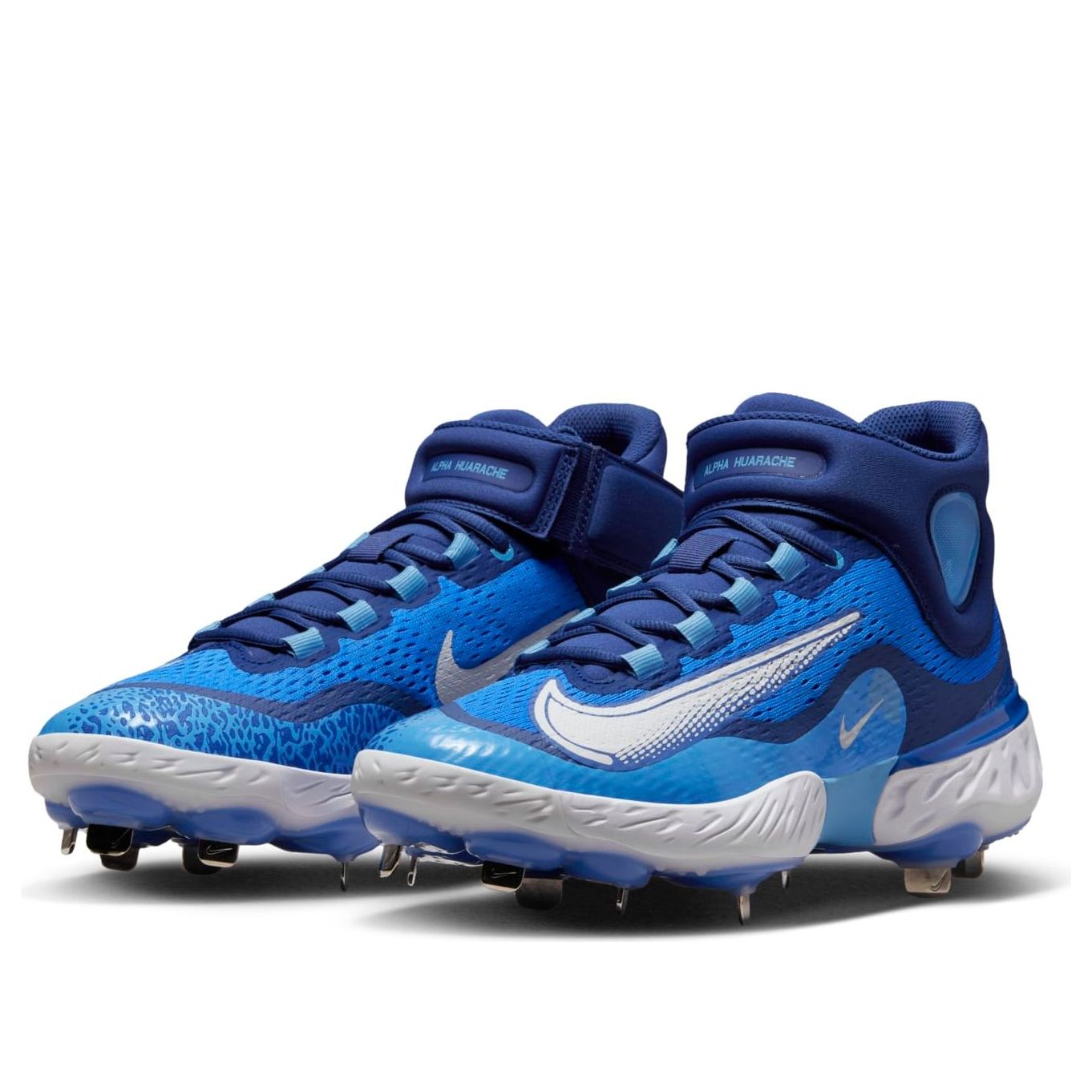 Nike Alpha Huarache Elite 4 Mid 'Hyper Royal White' DJ6520-414