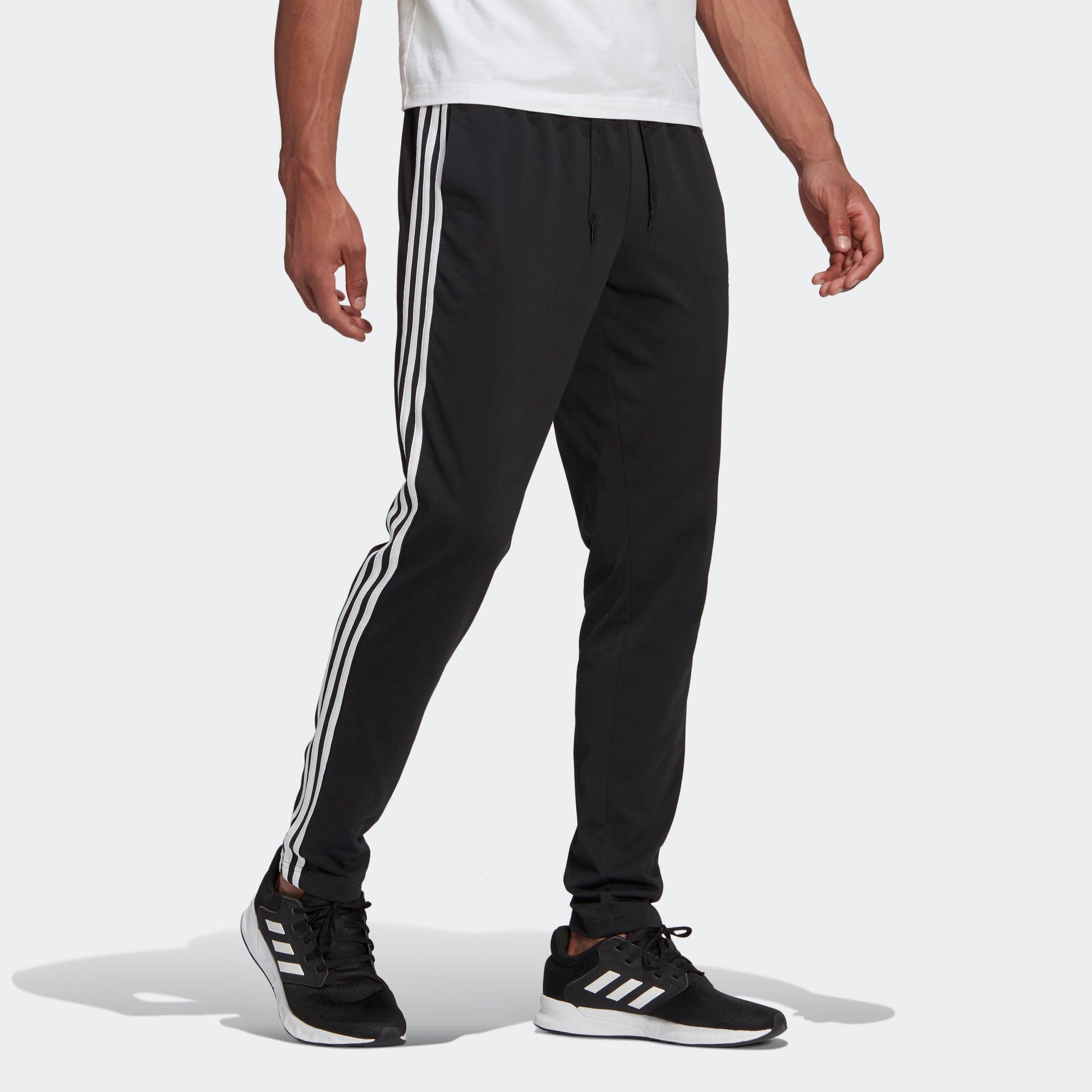 adidas M 3s Sj to Pt Classic Stripe Knit Sports Pants Black GK8995