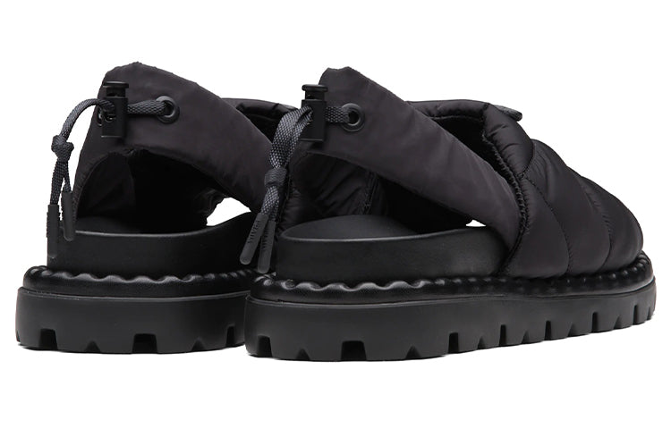 (WMNS) PRADA Triangle Logo Padded Chuncky Sandals 'Black' 1X739M_3LGO_F0002_F_020