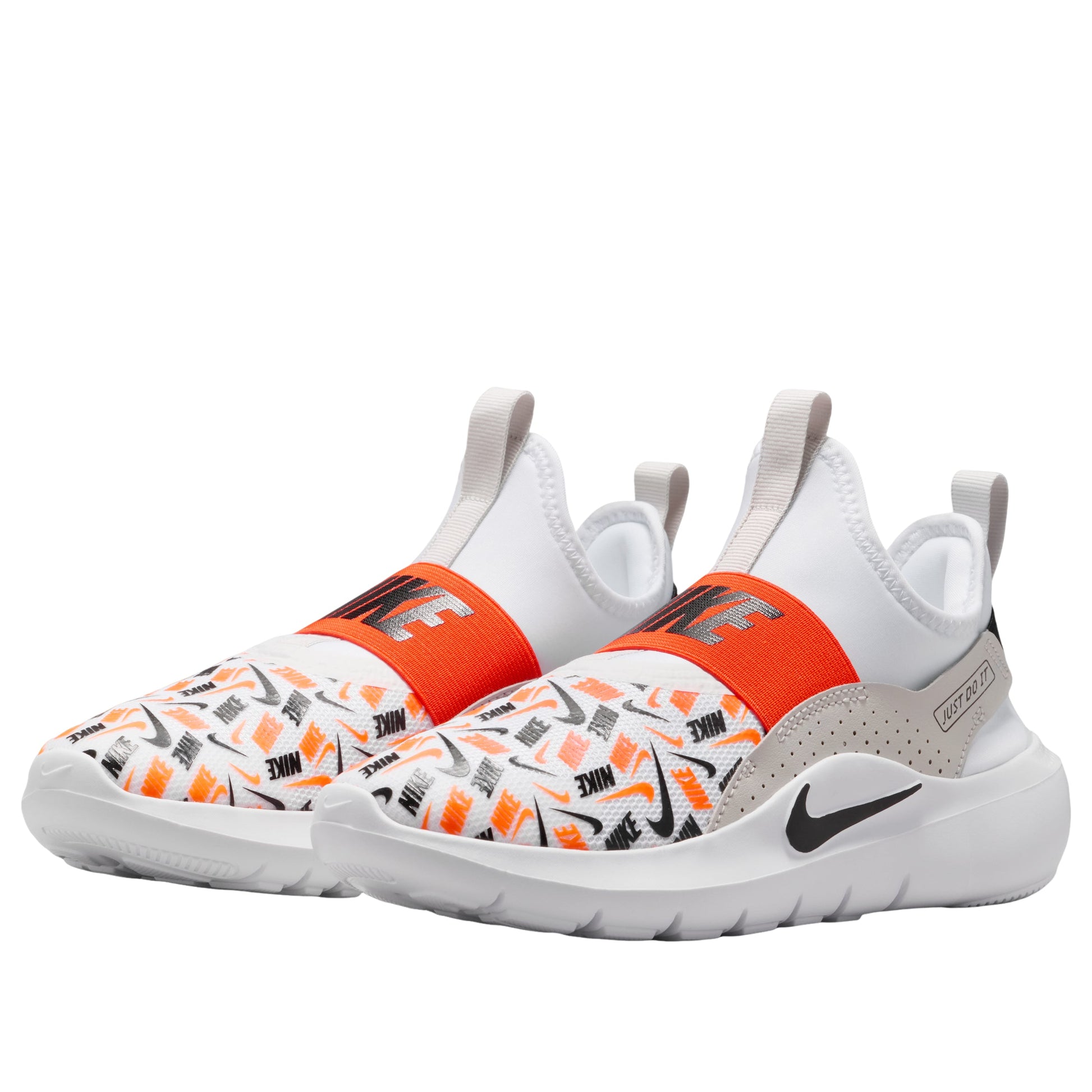 (GS) Nike Flex Runner 4 'White Safety Orange' IO9506-100