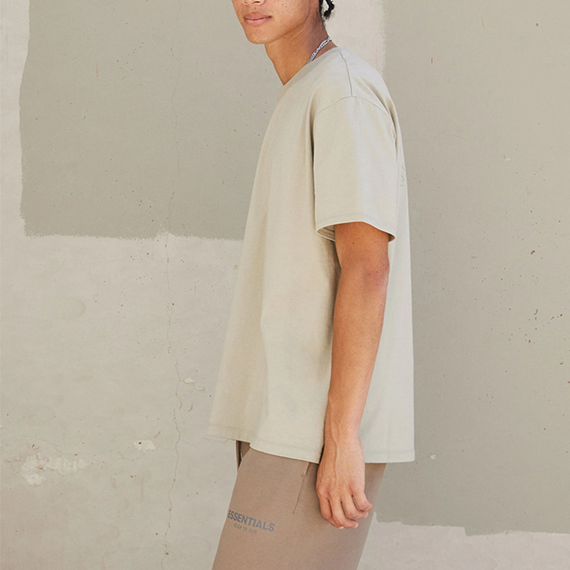 Fear of God Essentials FW21 Logo T-Shirt 'Pistachio' FOG-FW21-007