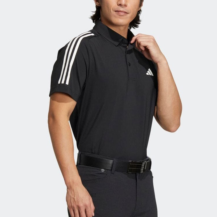 adidas 3-Stripes Short-Sleeved Stretch Botton-Down Shirt HT6862