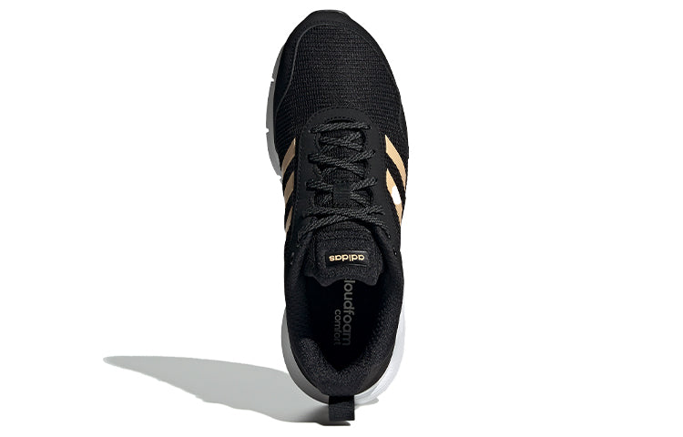 (WMNS) adidas neo Fluidcloud Neutral 'Black Yellow' FU6936