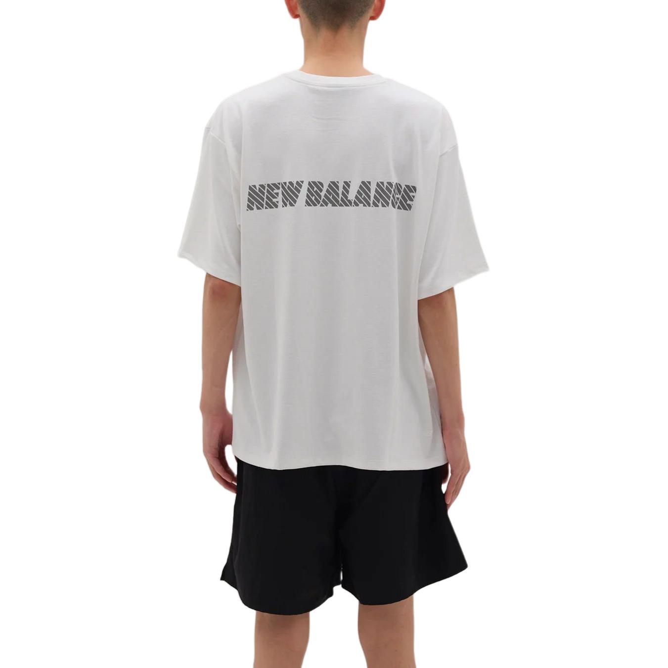 New Balance MET24 Reflection NB Logo T-Shirt Asia Sizing 'White' AMT45005-WT
