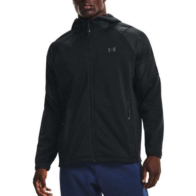 Under Armour ColdGear Swacket Hoodie Jacket 'Black' 1357475-002