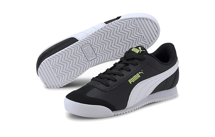 (GS) PUMA Turino Low Top Running Shoes Black/White 372895-05