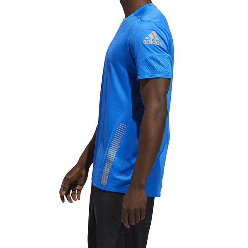 Men's adidas 25/7 Tee Runr Running Short Sleeve Blue GI4593