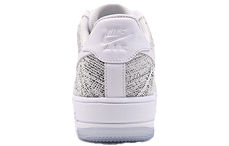 (WMNS) Nike Air Force 1 Flyknit Low 'Summit White Grey' 820256-103