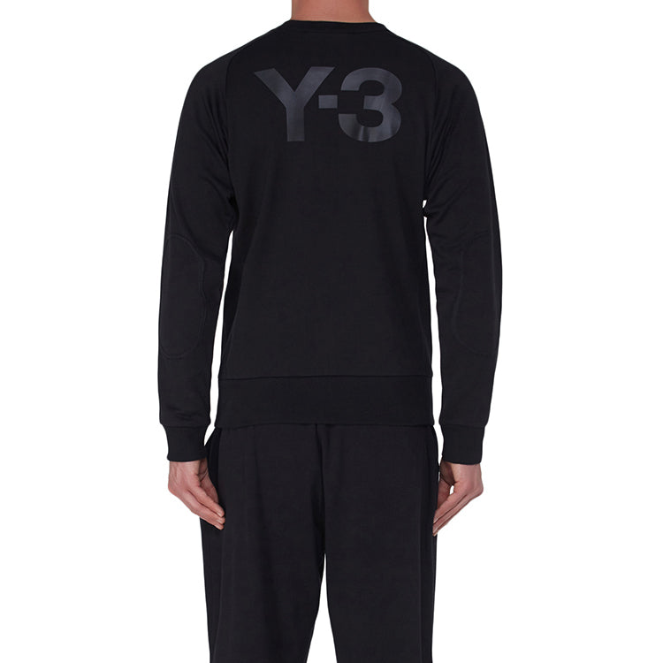 Men's Y-3 Back Large Logo Pure Cotton Casual Black S13583
