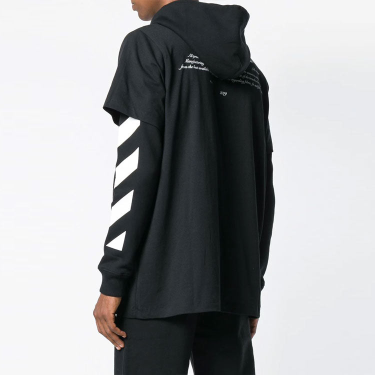Off-White SS21 Bernini Back Printing Casual Black OMBB042F181920111030