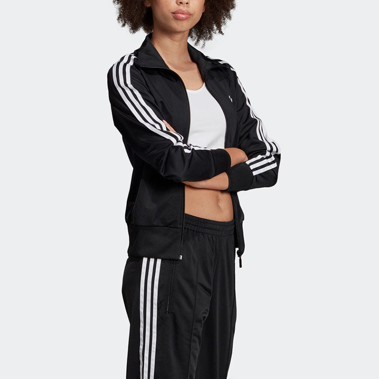 (WMNS) adidas originals Firebird TT Retro Casual Sports Jacket Black ED7515