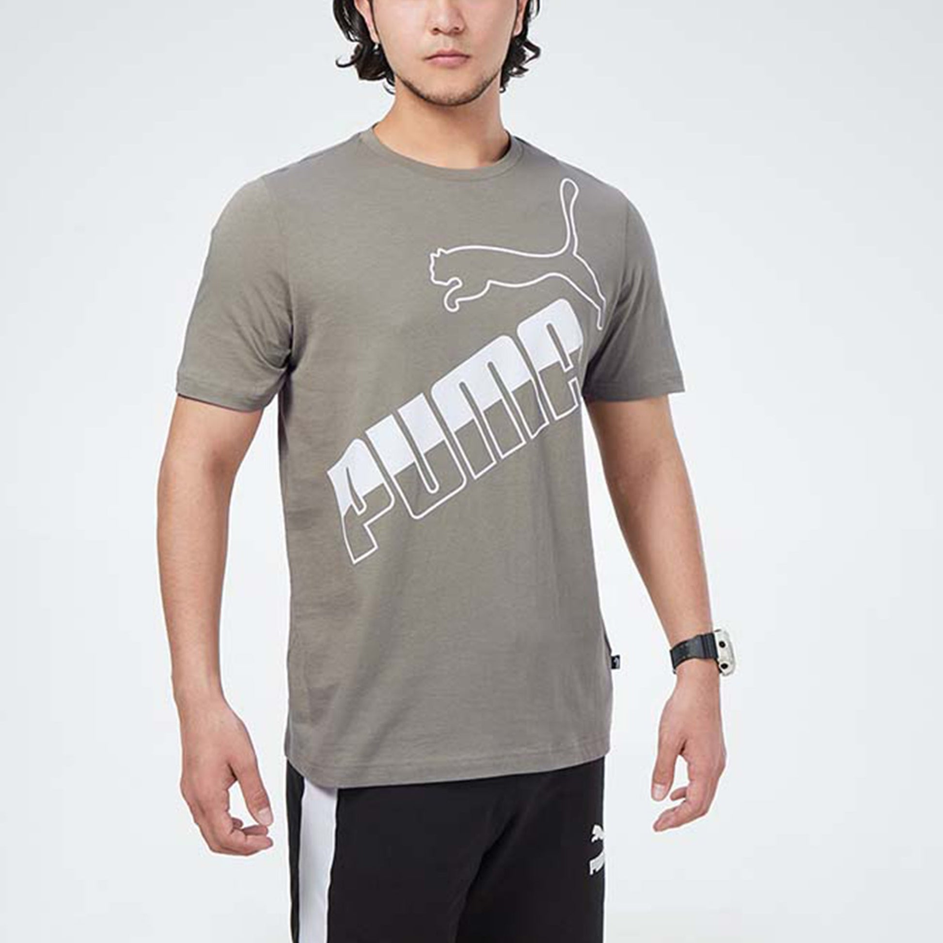 PUMA Tigerlily Big Logo T-Shirt 'Brown' 845572-73