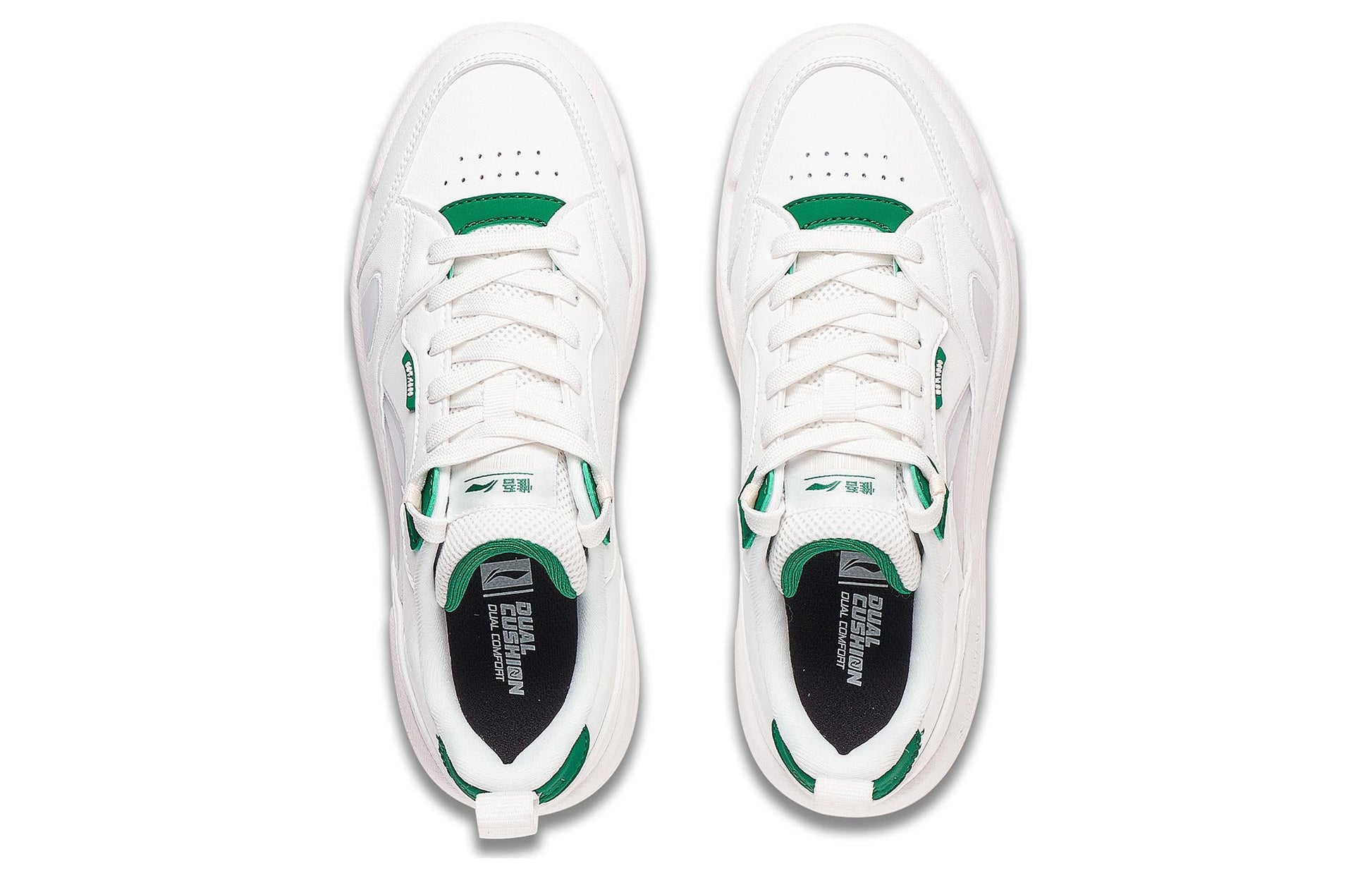 (WMNS) Li-Ning Common 80s 'White Grey Green' AGCT228-1