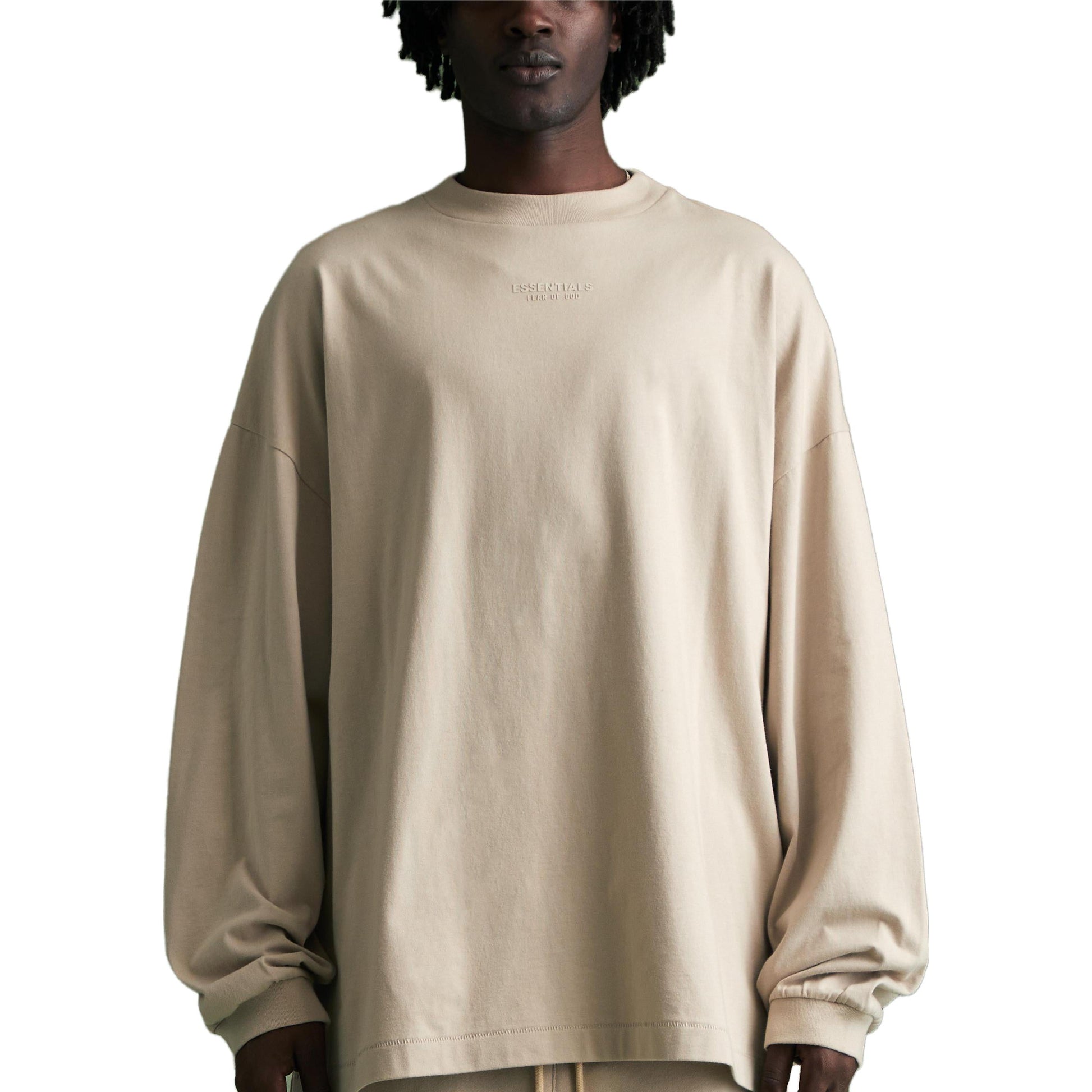 Fear of God Essentials FW23 Long Sleeve Tee 'Silver Cloud' 125BT232012F