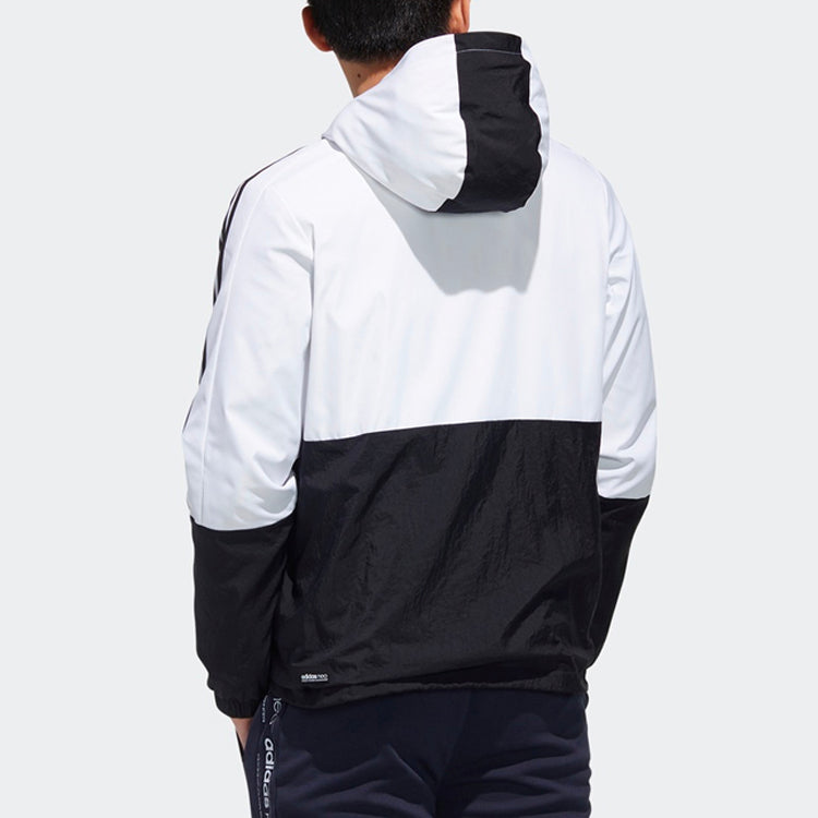 adidas neo Casual Sports hooded Jacket White GM2296