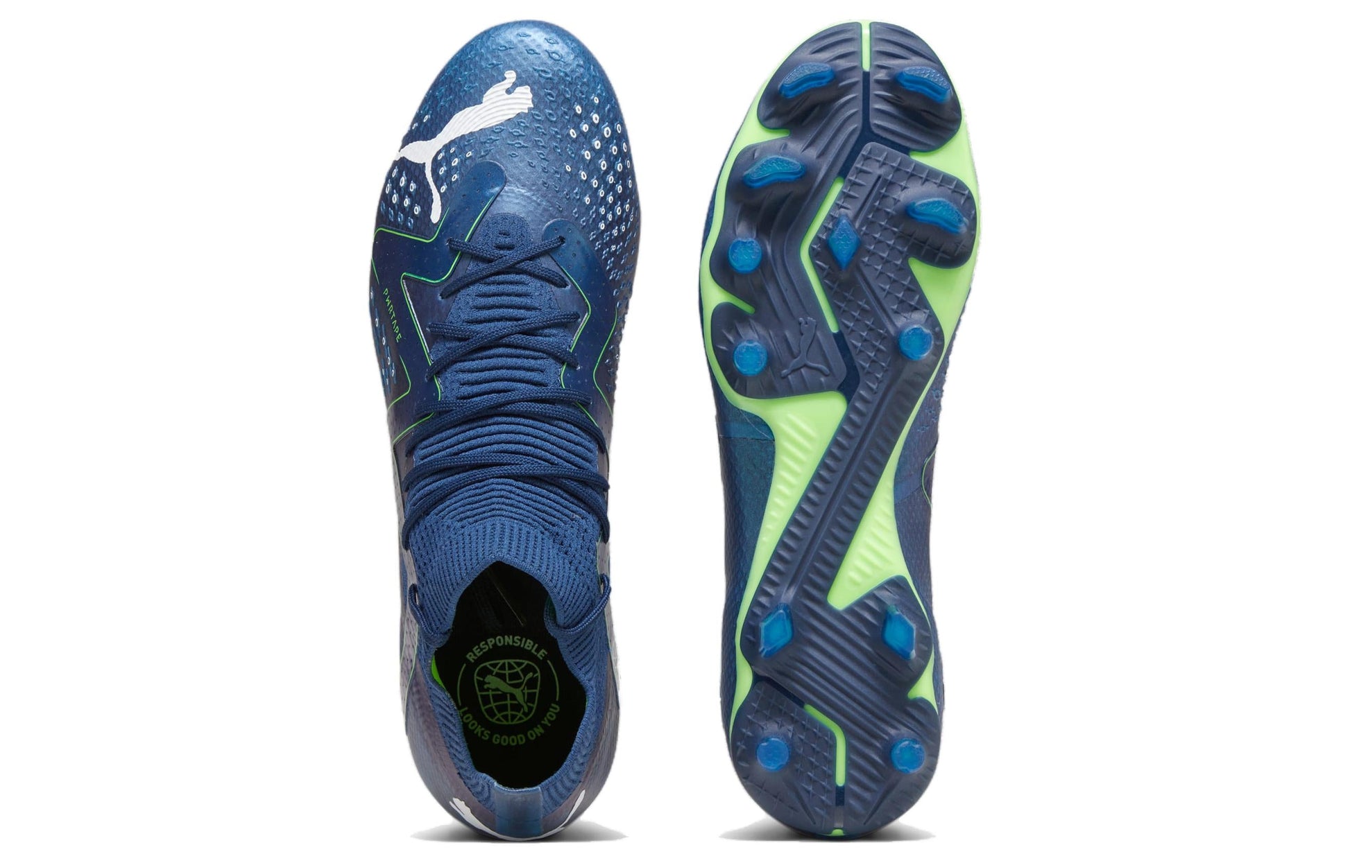 PUMA Future Pro FG AG Soccer Shoes 'Blue Green' 107361-03