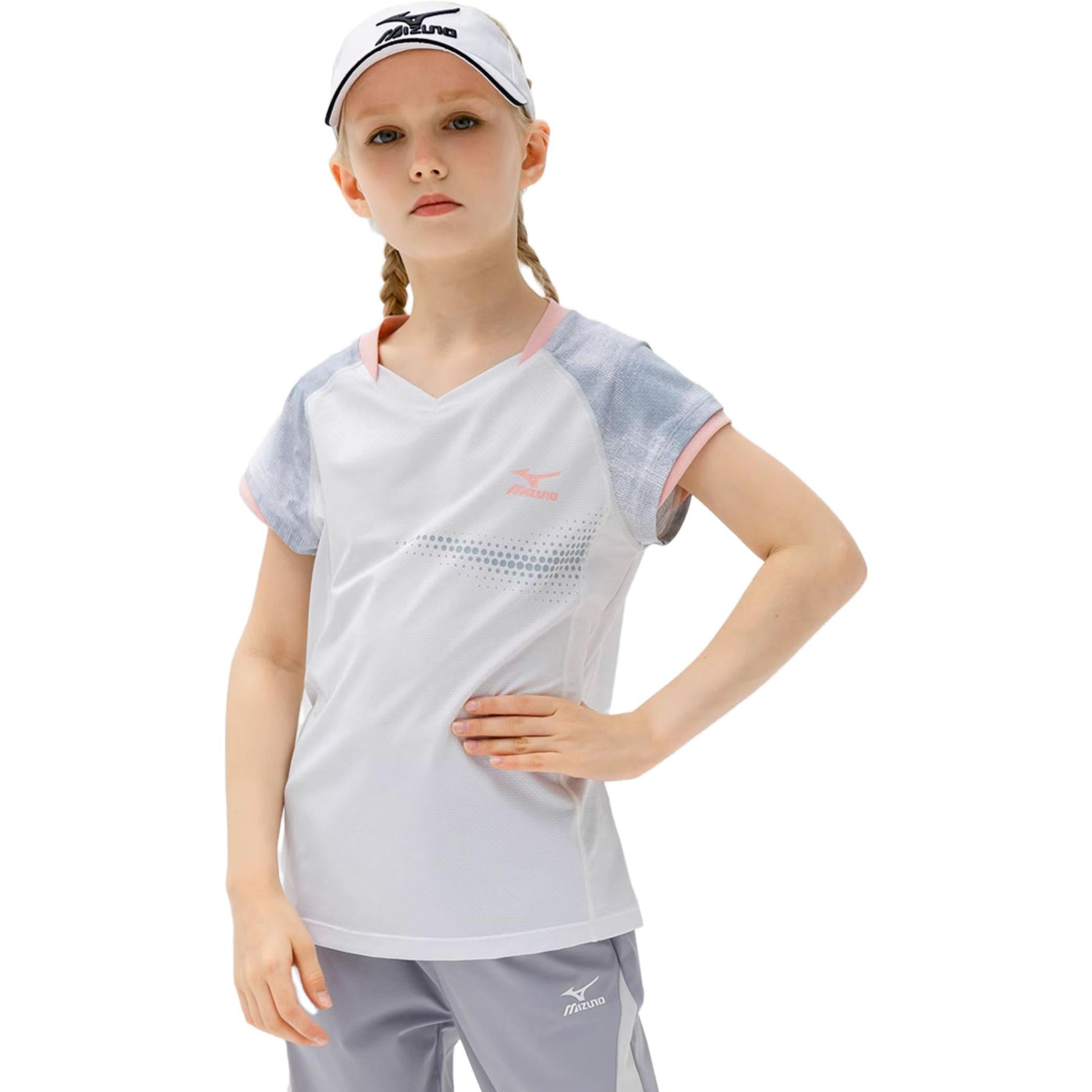 (GS) Mizuno Sportswear T-shirt 'White' T1215