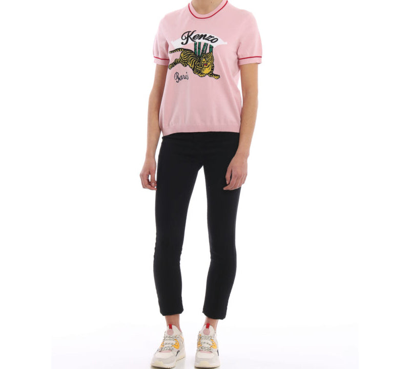 KENZO Pattern Short Sleeve Pink F95-2TO579-3XE-33