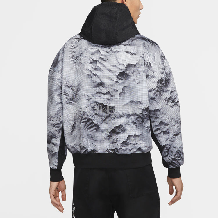Air Jordan Alphabet Printing Half Zipper Colorblock Casual Black CU9149-100