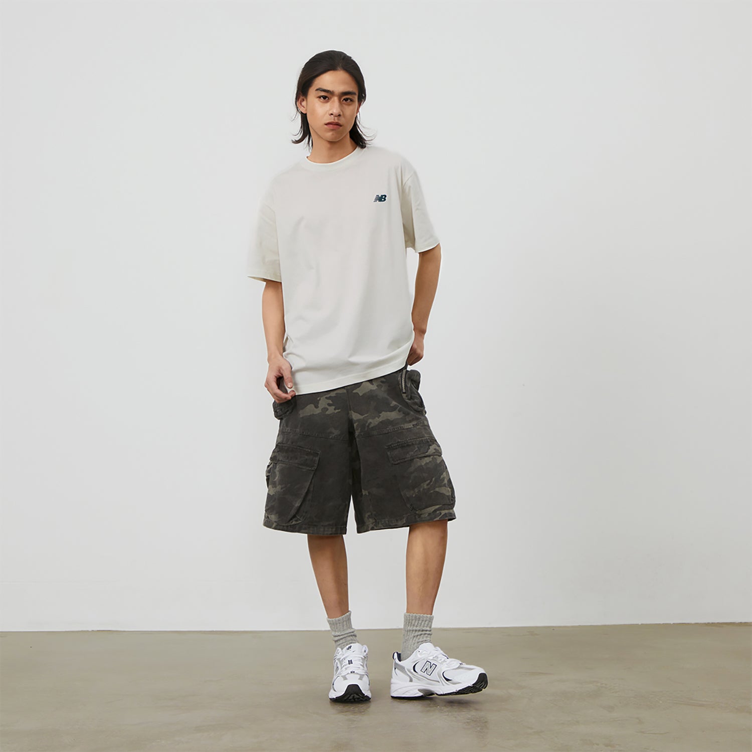 New Balance NB Athletics T-Shirt Asia Sizing 'White' AMT42315-CIC