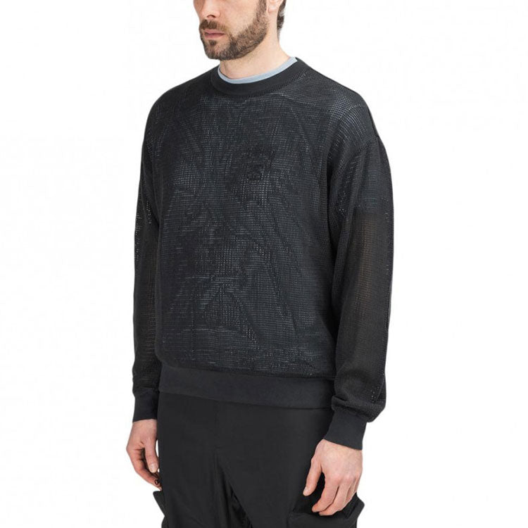 Stussy Pig. Dyed Cotton Mesh Crew 'Black' 1140210