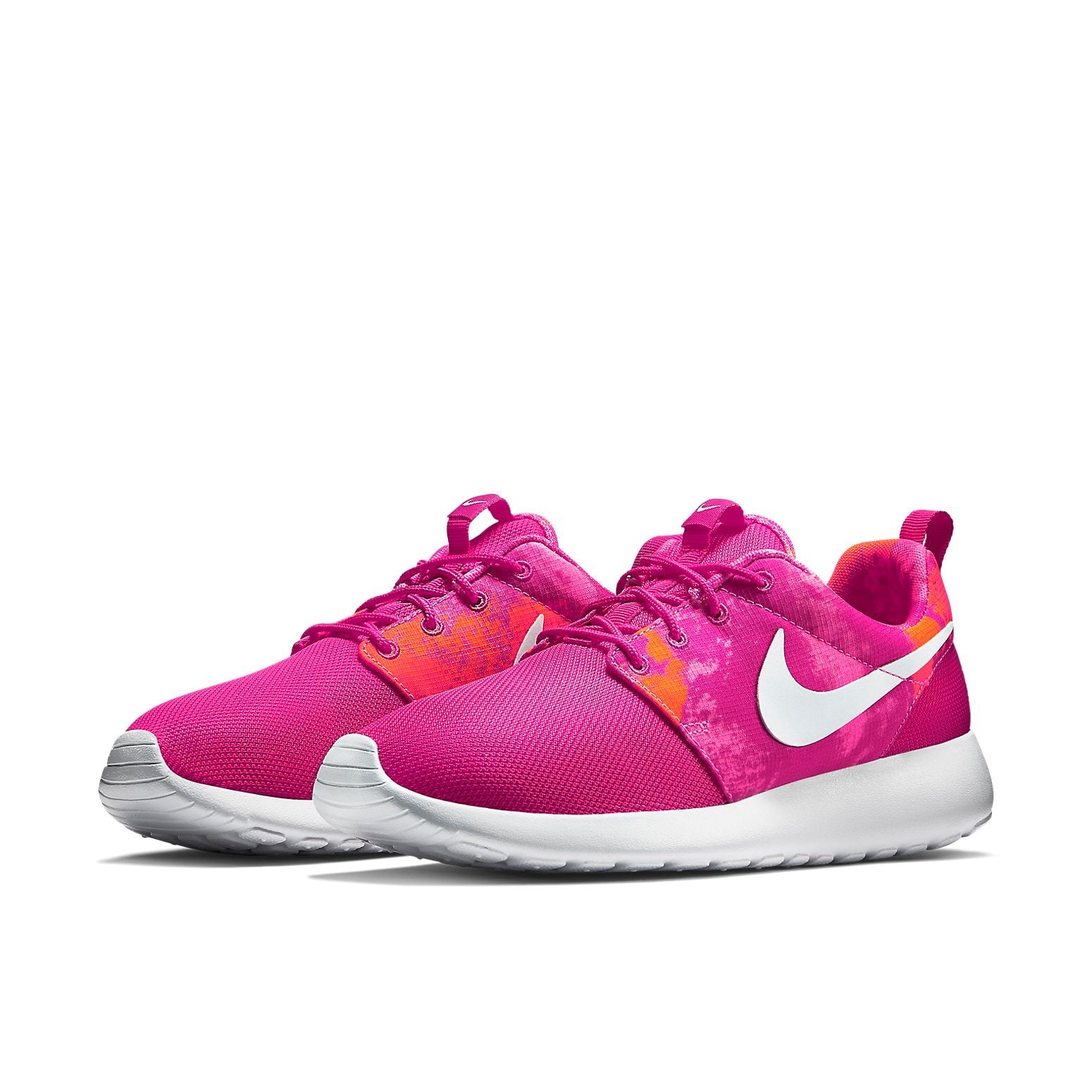 (WMNS) Nike Rosherun Print 'Pink White' 599432-613