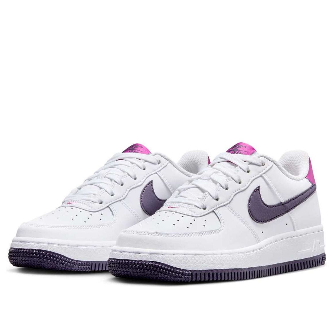 (GS) Nike Air Force 1 Low 'White Dark Raisin' FV5948-111