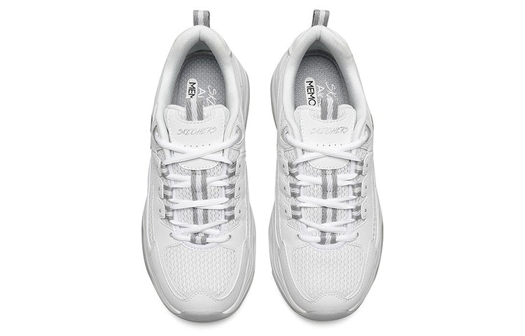 (WMNS) Skechers D'lites 4.0 low Sneaker GS White 149491-WHT